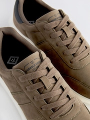 Khaki Green Suedette Trainers - Image 4 of 6