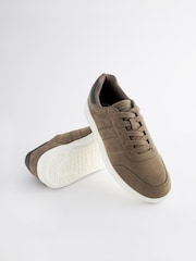 Khaki Green Suedette Trainers - Image 5 of 6