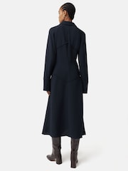 Jigsaw Textured Midi Shirt Dress - Image 2 of 6