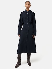 Jigsaw Textured Midi Shirt Dress - Image 3 of 6