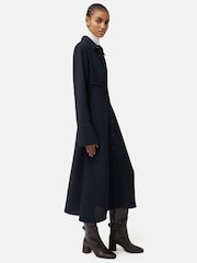 Jigsaw Textured Midi Shirt Dress - Image 4 of 6