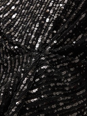 Jigsaw Black Waterfall Sequin Mini Dress - Image 5 of 5