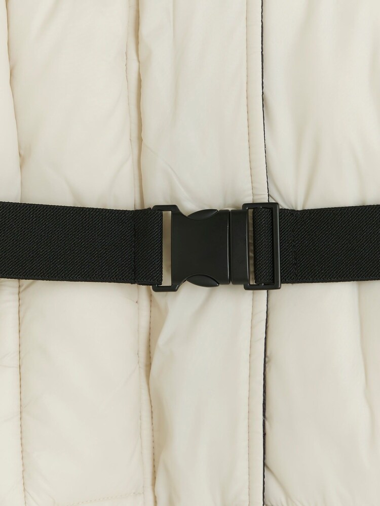 River Island Cream Girls Belted Coat - Image 4 of 4