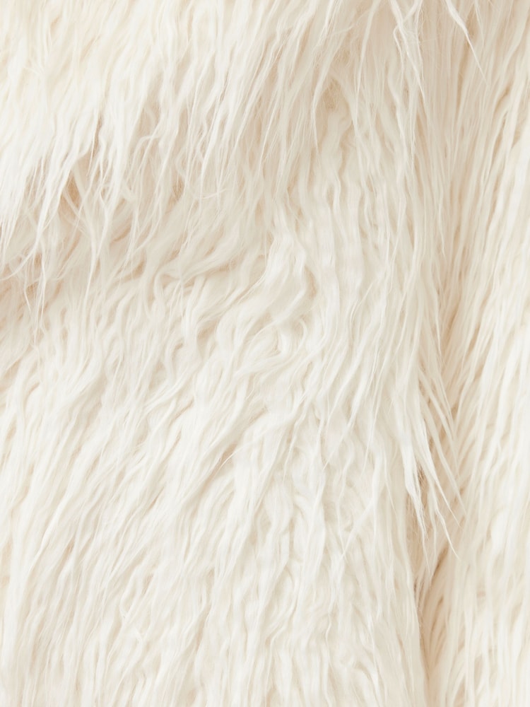Jigsaw White Teddy Maxi City Coat - Image 5 of 5