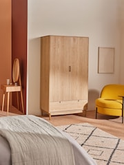 MADE.COM Dark Stain Oak Penn Wardrobe - Image 1 of 7