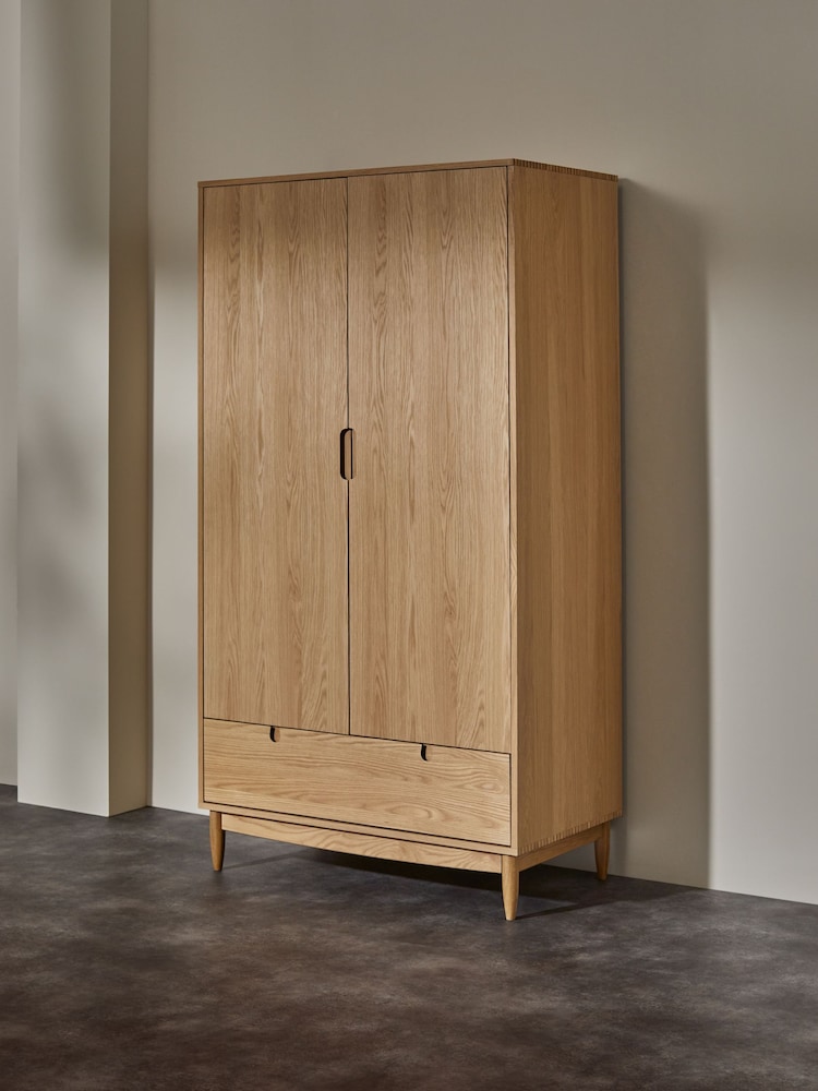 MADE.COM Dark Stain Oak Penn Wardrobe - Image 2 of 7