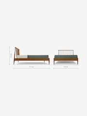MADE.COM Dark Natural Penn Bed - Image 6 of 6