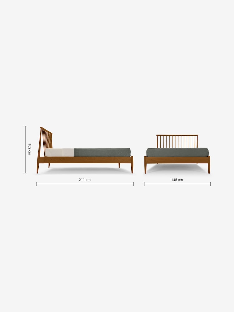 MADE.COM Dark Natural Penn Bed - Image 6 of 6