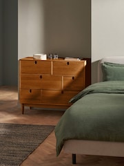 MADE.COM Dark Stain Oak Penn 6 Drawer Chest of Drawers - Image 1 of 4
