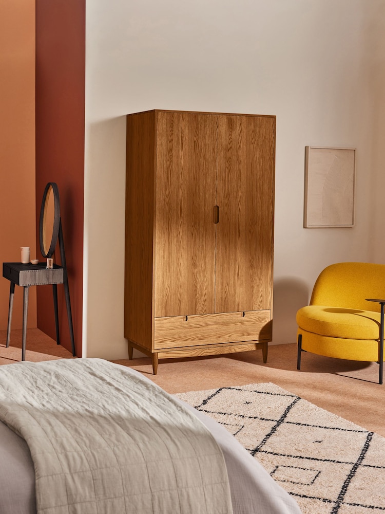 MADE.COM Dark Oak Penn Wardrobe - Image 1 of 5