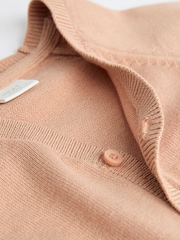 Rust Brown/Sage Green Baby 100% Cotton Knitted Cardigans 2 Pack (0mths-2yrs) - Image 5 of 7