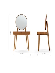 MADE.COM Dark Oak Penn Console Dressing Table - Image 6 of 6