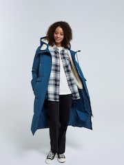 Animal Navy Blue Womens Dawlish Longline Coat - Image 4 of 9
