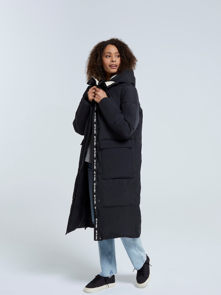 Animal Black Womens Dawlish Longline Coat - Image 2 of 9