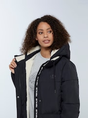 Animal Black Womens Dawlish Longline Coat - Image 4 of 9