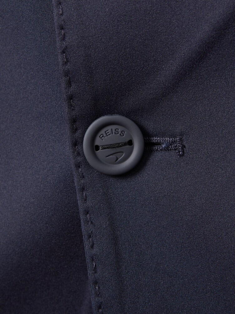 Reiss x McLaren F1 Team Navy McLaren F1 Slim Fit Technical Single Breasted Blazer - Image 7 of 7 Reiss x McLaren F1 Team Navy McLaren F1 Slim Fit Technical Single Breasted Blazer - Image 7 of 7