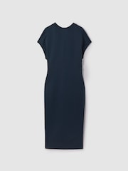 Обручное платье миди со сборками Reiss Tasha - Изображение 2 из 6