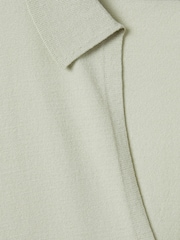 Reiss Sage Nellie Knitted Collared V-Neck Top - Image 6 of 6