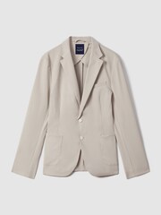 Reiss x McLaren F1 Team Stone McLaren F1 Slim Fit Technical Single Breasted Blazer - Image 2 of 7