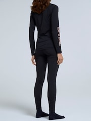 Animal Dark Black Womens Piste Thermal Leggings - Image 2 of 7
