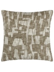 HÖEM Green Ola Jacquard Polyester Filled 100% Cotton Cushion - Image 3 of 7