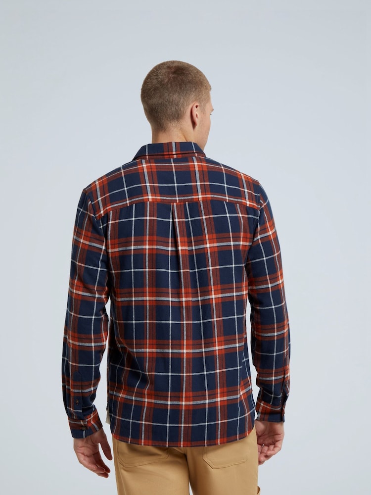 Animal Blue Mens 100% Cotton Cove Flannel Shirt - Image 2 of 8