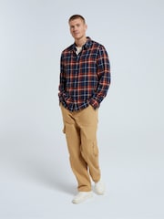 Animal Blue Mens 100% Cotton Cove Flannel Shirt - Image 3 of 8