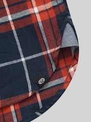 Animal Blue Mens 100% Cotton Cove Flannel Shirt - Image 8 of 8