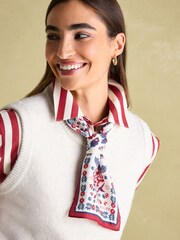 Joules Highgrove Multi Skinny Printed Scarf - Image 1 of 7