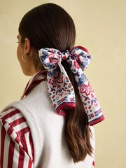 Joules Highgrove Multi Skinny Printed Scarf - Image 2 of 7