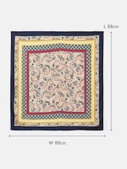 Joules Bloomfield Multi Square Silk Scarf - Image 3 of 6