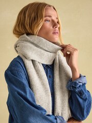 Joules Caversham Grey Knitted Scarf - Image 2 of 4