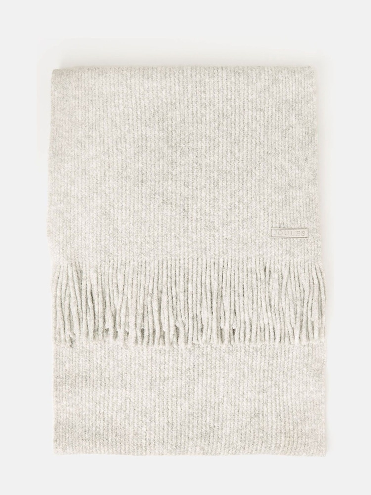 Joules Caversham Grey Knitted Scarf - Image 4 of 4