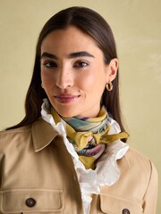 Joules Elsie Multi Printed Lightweight Square Scarf - Image 2 of 3