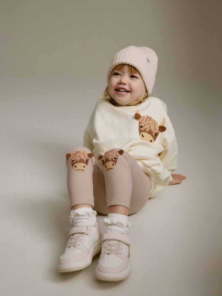Creme/Hamish - Set mit Figurendesign mit Sweatshirt und Leggings (3 Monate bis 7 Jahre) - Bild 2 von 7
