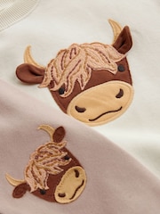 Creme/Hamish - Set mit Figurendesign mit Sweatshirt und Leggings (3 Monate bis 7 Jahre) - Bild 5 von 7
