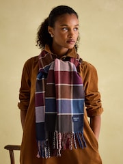 Joules Langtree Berry & Navy Scarf - Image 1 of 5