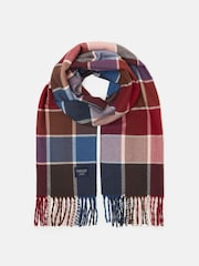 Joules Langtree Berry & Navy Scarf - Image 4 of 5