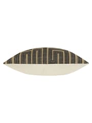 HÖEM Black 45 x 45cm Lauder Jacquard Feather Filled Cushion - Image 4 of 6