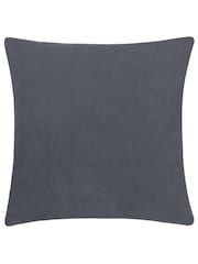 HÖEM Blue Vannes Embroidered Feather Filled 100% Cotton Cushion - Image 4 of 7