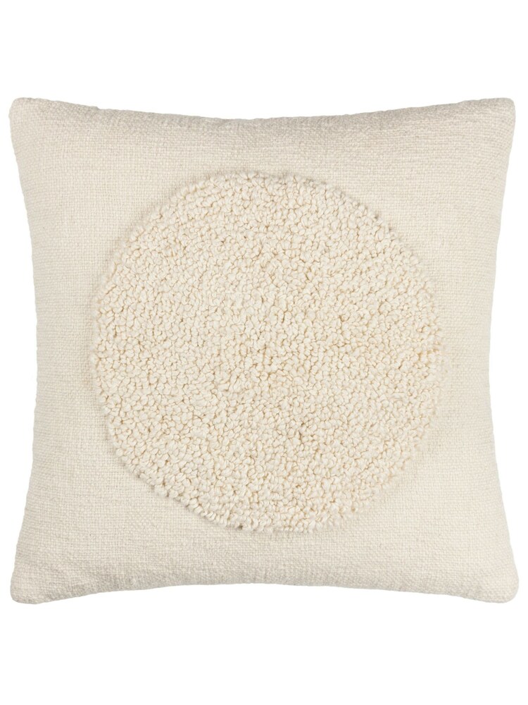 HÖEM Cream Almo Woven Feather Filled 100% Cotton Cushion - Image 2 of 6 HÖEM Cream Almo Woven Feather Filled 100% Cotton Cushion - Image 2 of 6