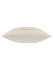 HÖEM Cream Almo Woven Feather Filled 100% Cotton Cushion - Image 4 of 6