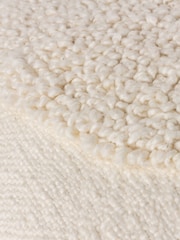 HÖEM Cream Almo Woven Feather Filled 100% Cotton Cushion - Image 5 of 6