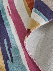 Multi Painted Abstract Rug - Image 4 of 5