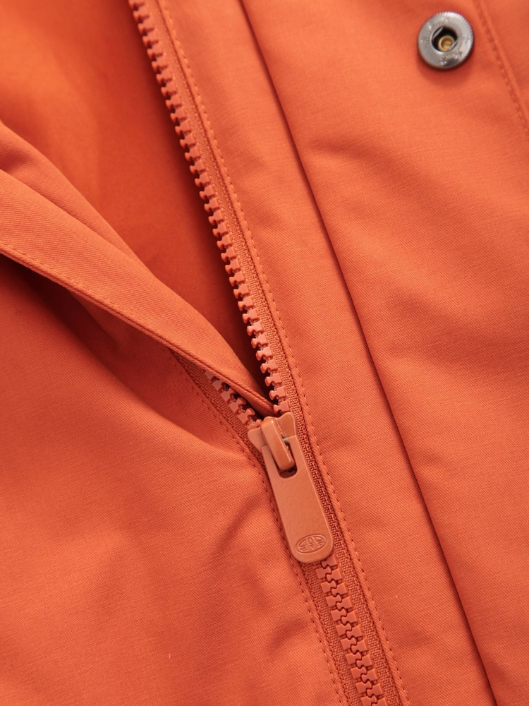 Animal Mens Orange Whitsand Sherpa Zip Jacket - Image 8 of 8