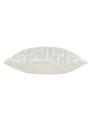 HÖEM White 45 x 45cm Lauder Jacquard Polyester Filled Cushion - Image 4 of 6