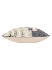 HÖEM Blue Himal Woven Knot Polyester Filled 100% Cotton Cushion - Image 5 of 7
