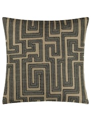 HÖEM Black 45 x 45cm Lauder Jacquard Polyester Filled Cushion - Image 2 of 5