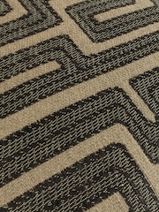 HÖEM Black 45 x 45cm Lauder Jacquard Polyester Filled Cushion - Image 5 of 5