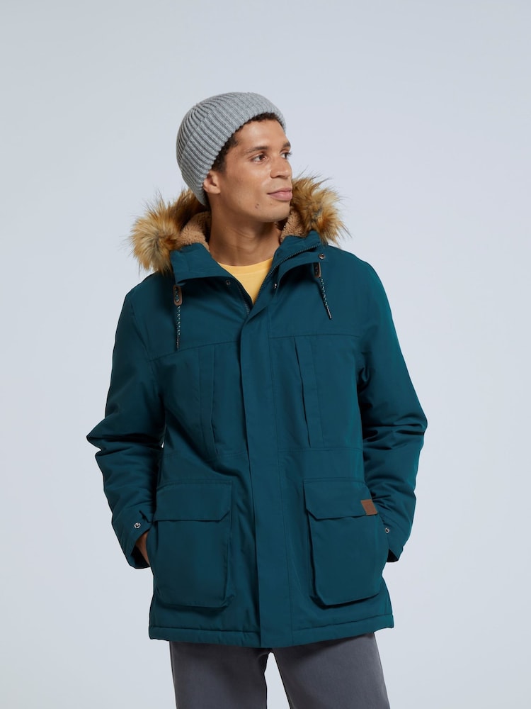 Animal Green Whitsand Mens Sherpa Zip Jacket - Image 1 of 9